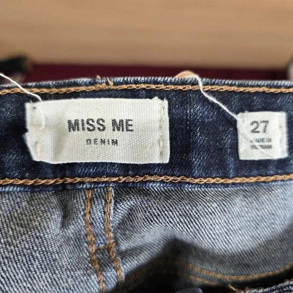 Miss Me Women's Skinny Blue Size 27 Jeans Button Fly - Picture 6 of 8
